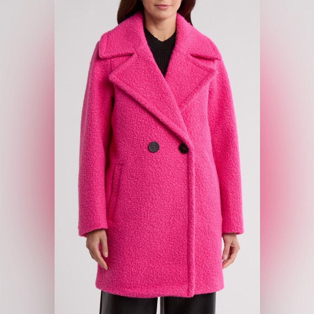 NVLT BouclΓ© Double Breasted Coat